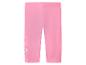Rosa Mädchen-Leggings mit Herz- und Bienenmuster