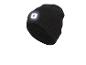 Schwarze Mütze mit integriertem LED-Licht