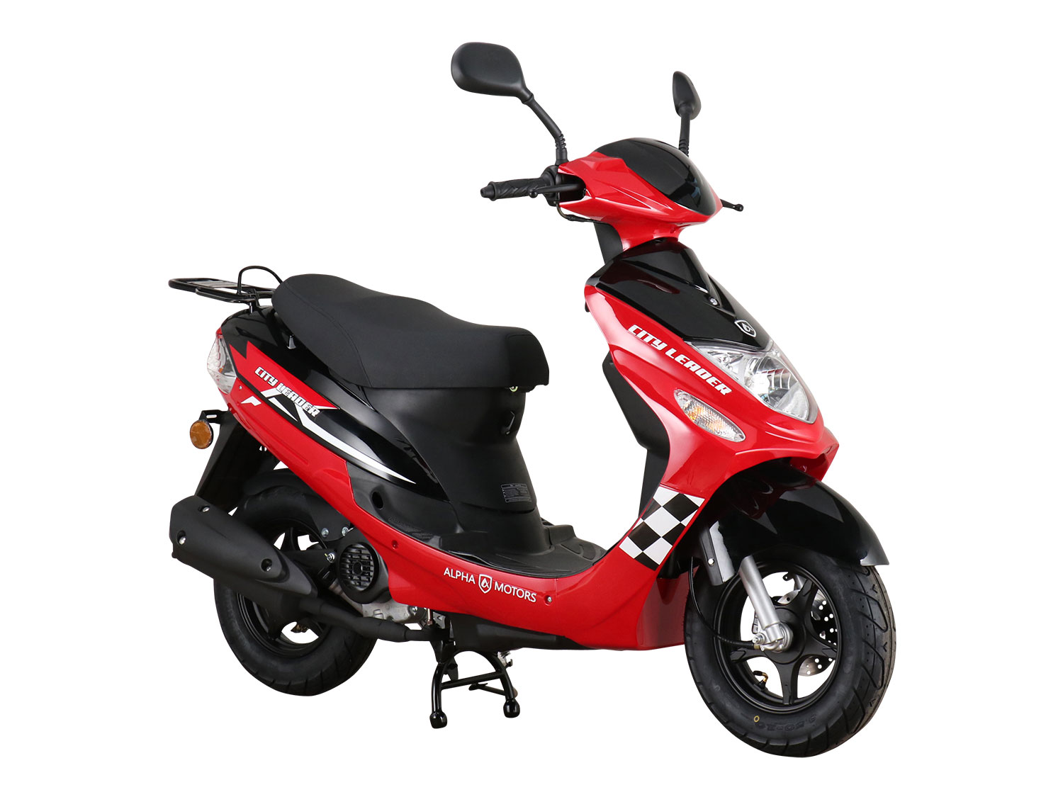 Thumbnail - Alpha Motors Mofaroller CityLeader 50 ccm (45 km/h EURO 5, Rot)