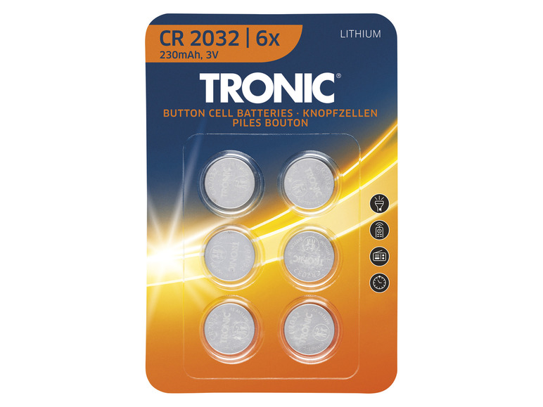 Gehe zu Vollbildansicht: TRONIC® Knopfzellen, 6 Stück - Bild 2