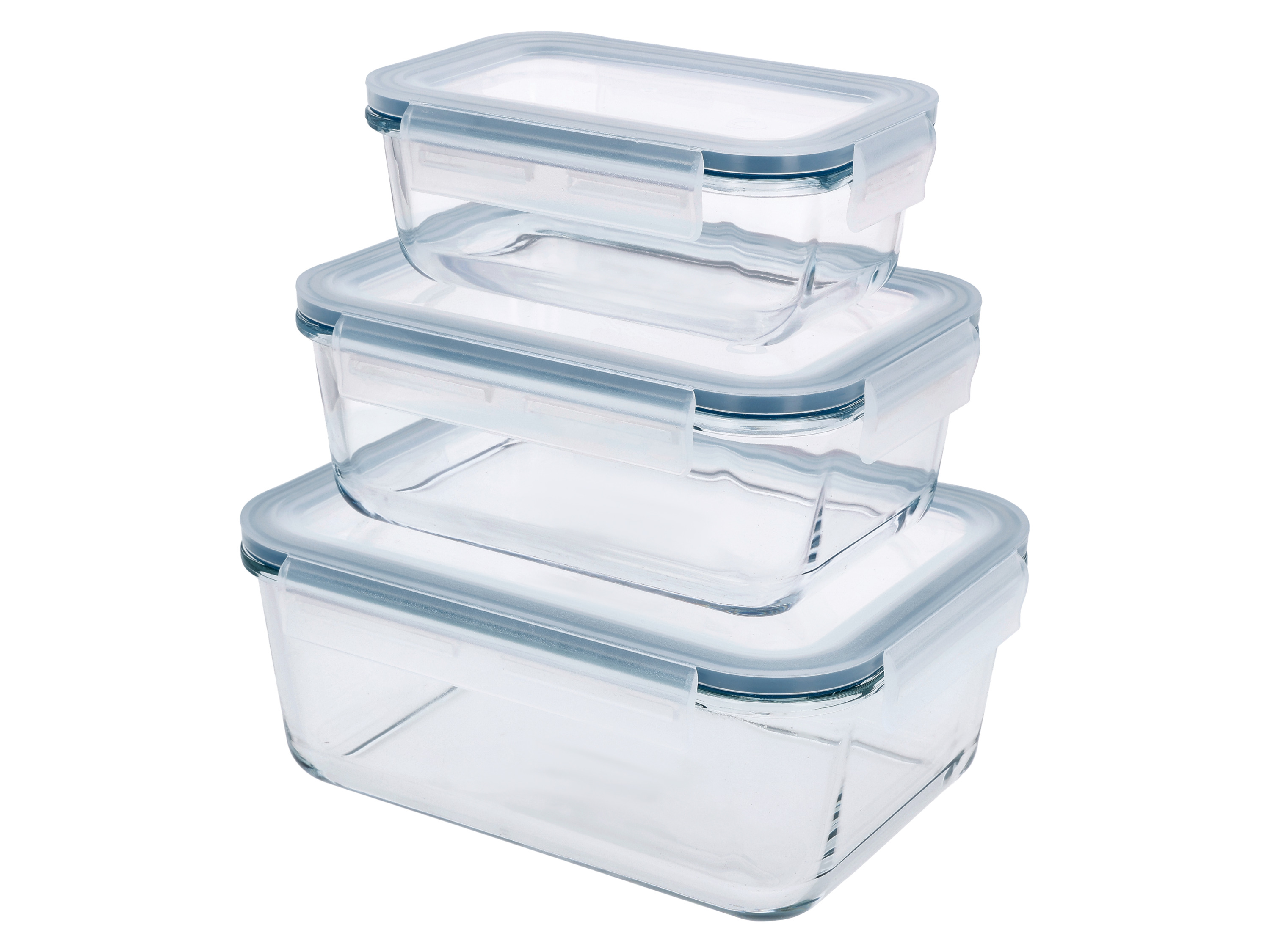 Thumbnail - SILVERCREST® Frischhaltedosen-Sets glas (rechteckig 3er-Set)