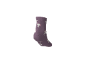 Lila Socke mit weißem und rosa Einhorn-Muster