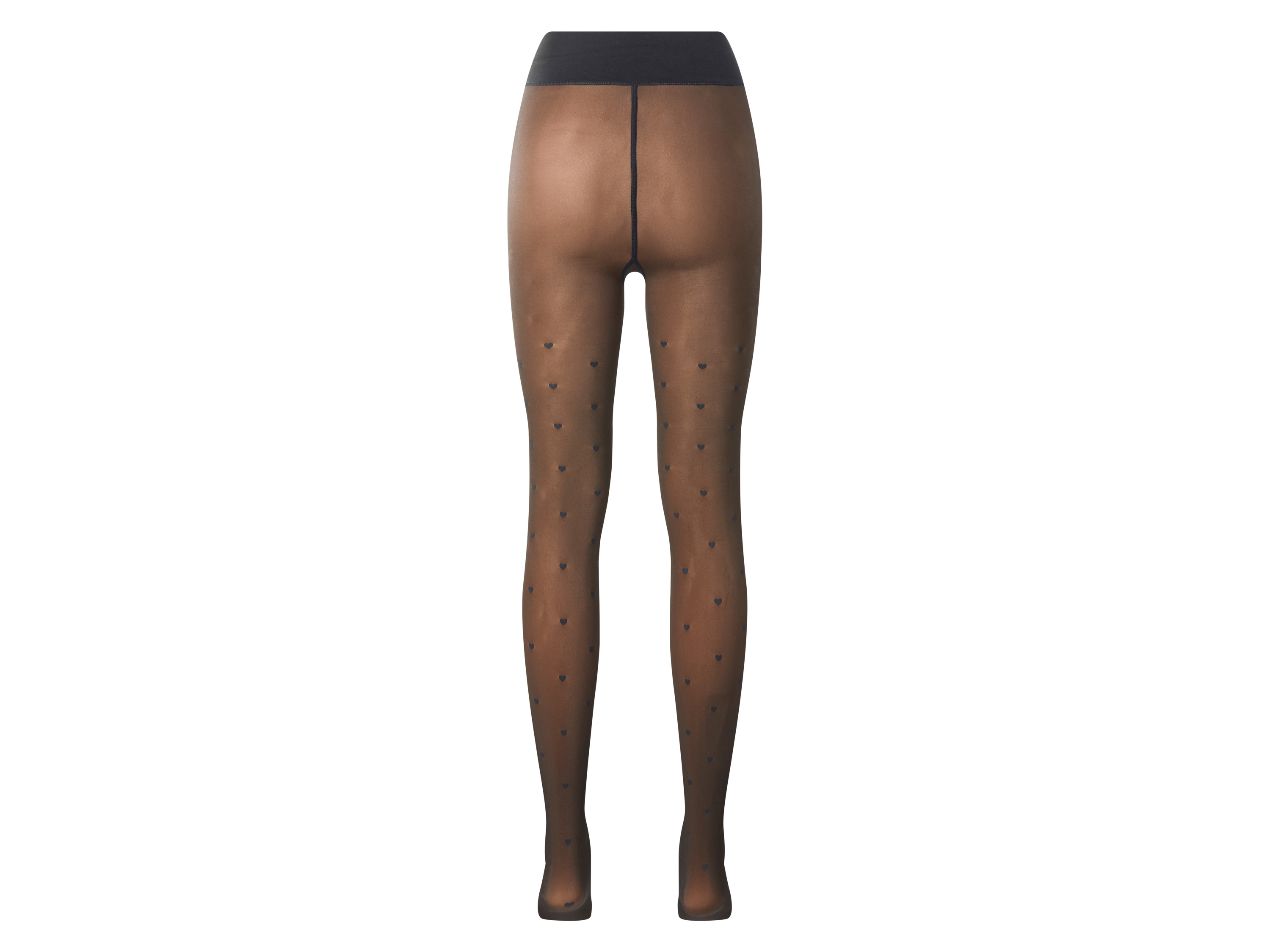 ESMARA® Damen Thermostrumpfhose mit Nude-Innenseite (Herzen, M(40/42)) – Bild 3 von 4