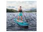 Hydro-Force SUP-Board und Paddel im Einsatz auf einem See.