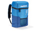 Ein blauer Mistral Kühlrucksack mit einem Mesh-Fach.