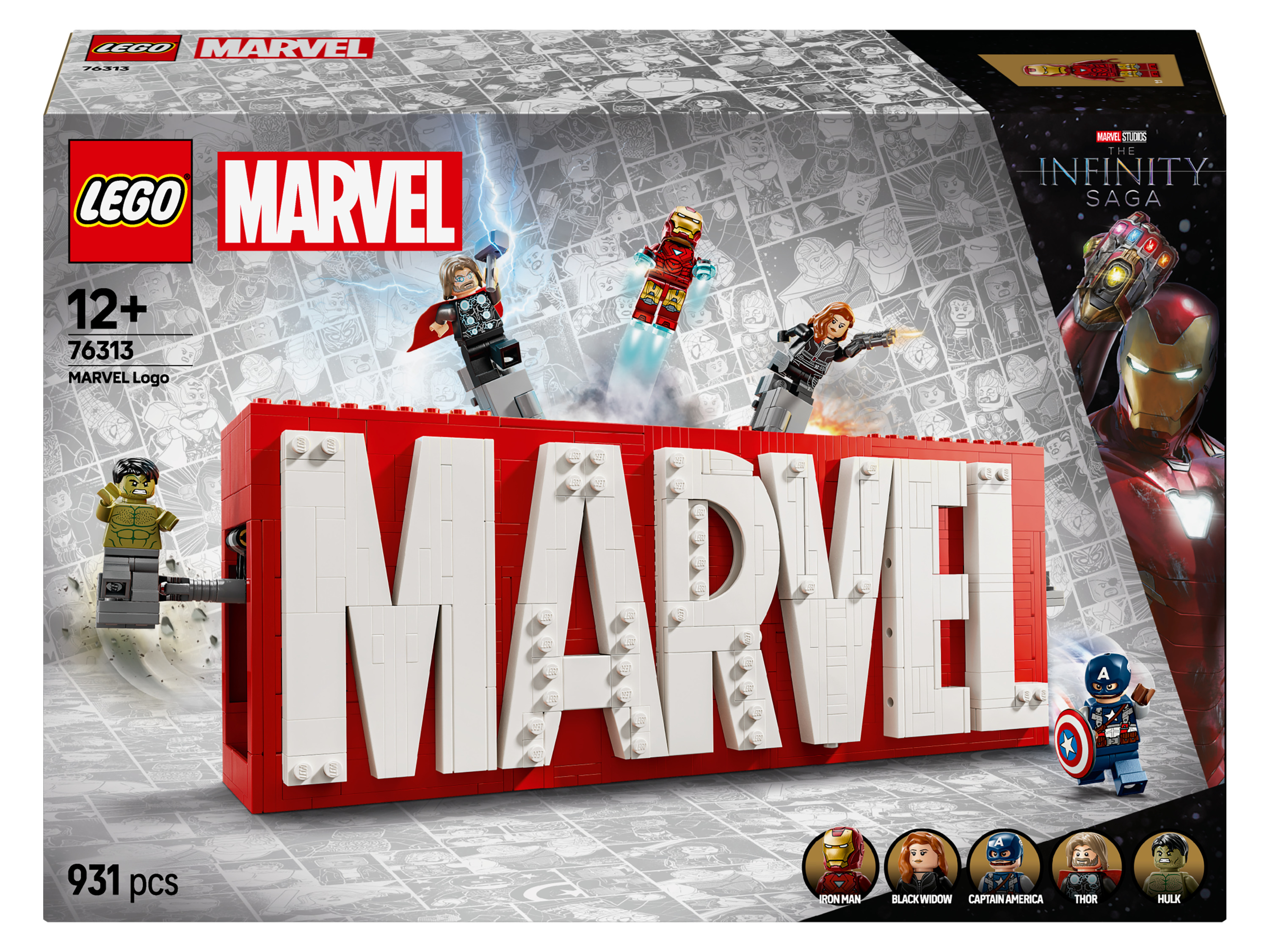 Lego Super Heroes MARVEL logo og minifigurer 76313 2