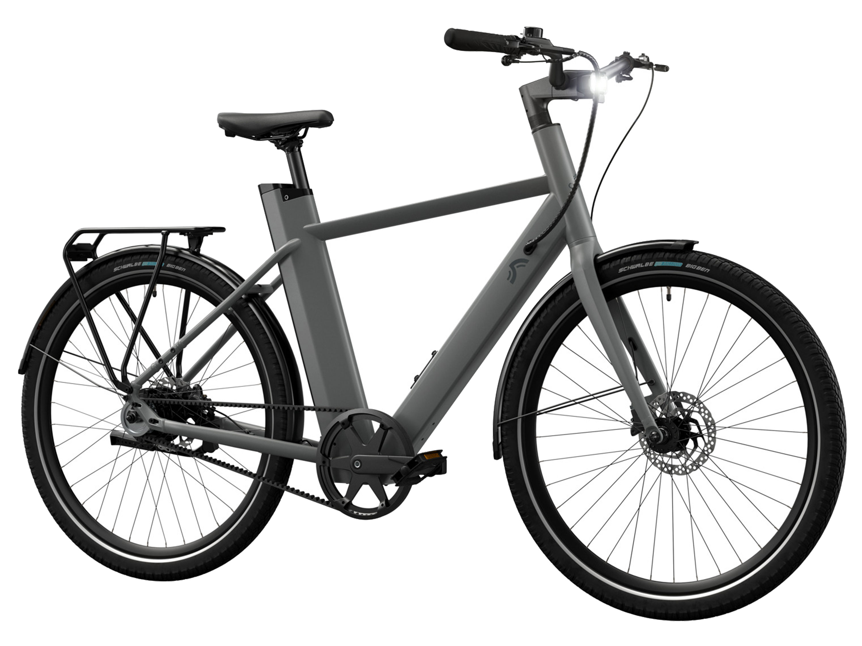 Thumbnail - CRIVIT Urban E-Bike X.3 Belt Drive (Ash Grey)