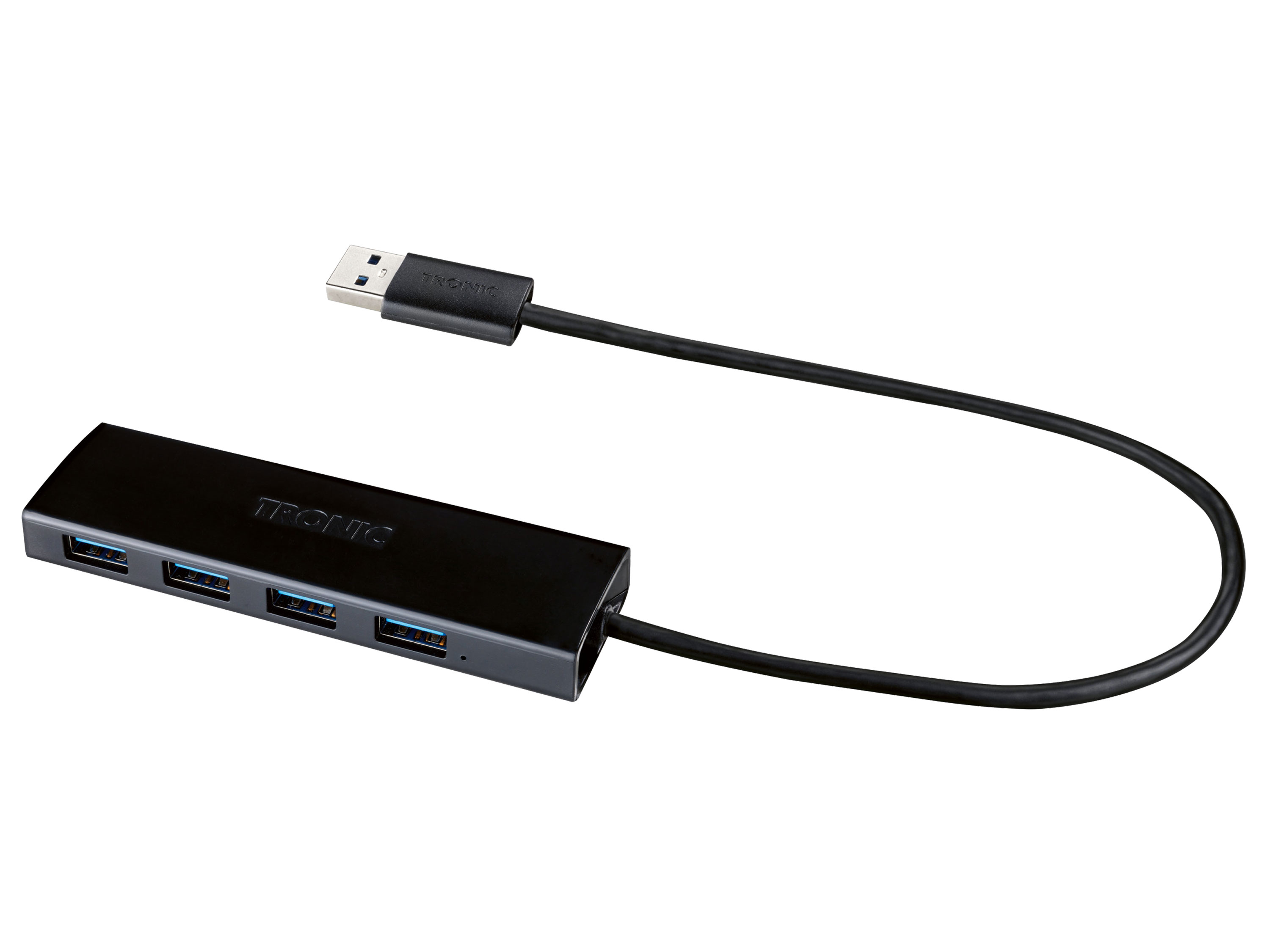 TRONIC® USB-Hub 4 -Port USB 3.0 (Schwarz)““ | 04052916249451