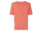 Korallenfarbenes T-Shirt mit kurzen Ärmeln, Rückseite.
