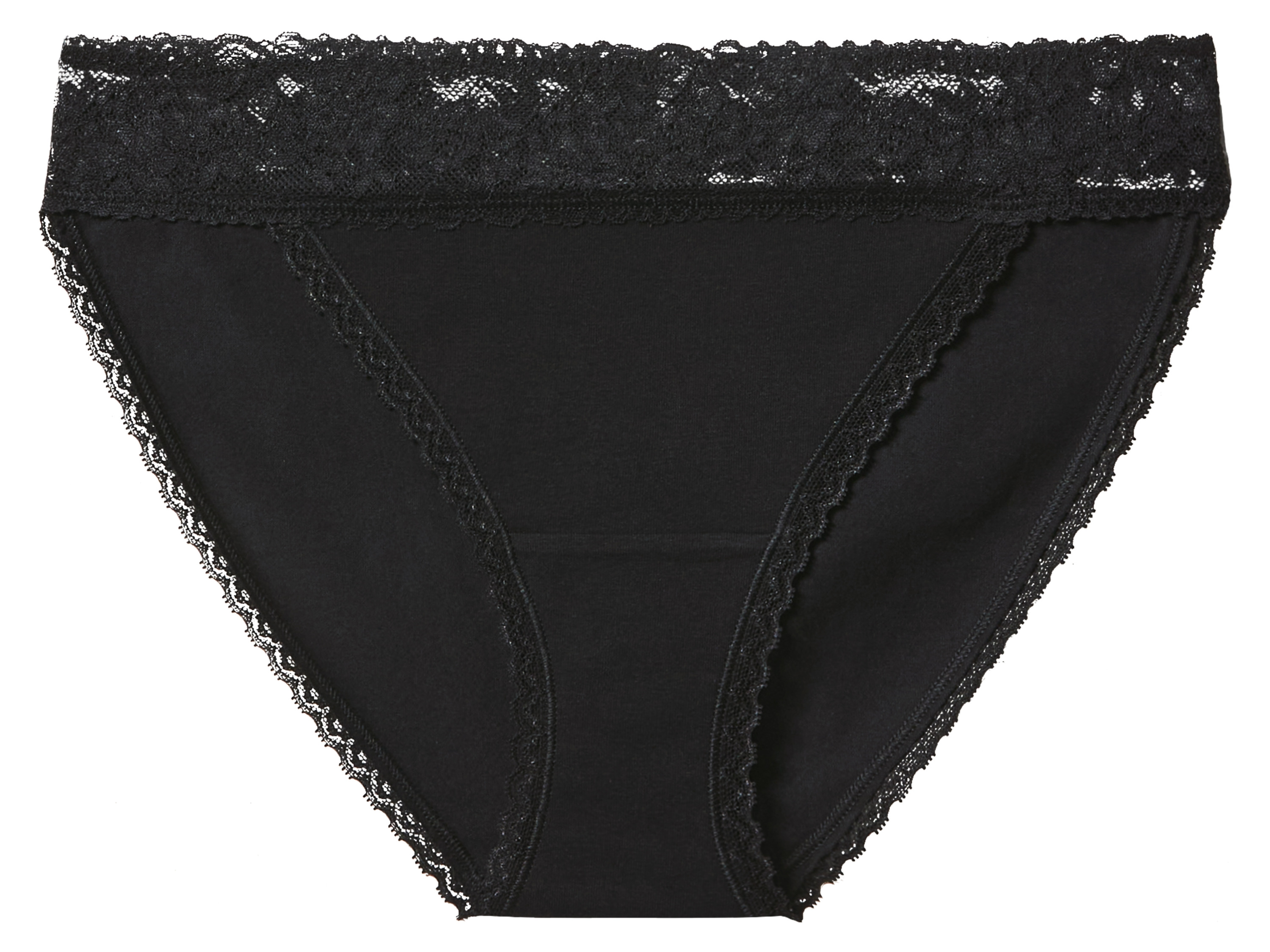 Thumbnail - esmara® Damen Slips mit Spitze, 5 Stück (Schwarz, XS (32/34))