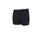 Schwarze Herren-Boxershorts mit weißen Streifen am Bund.