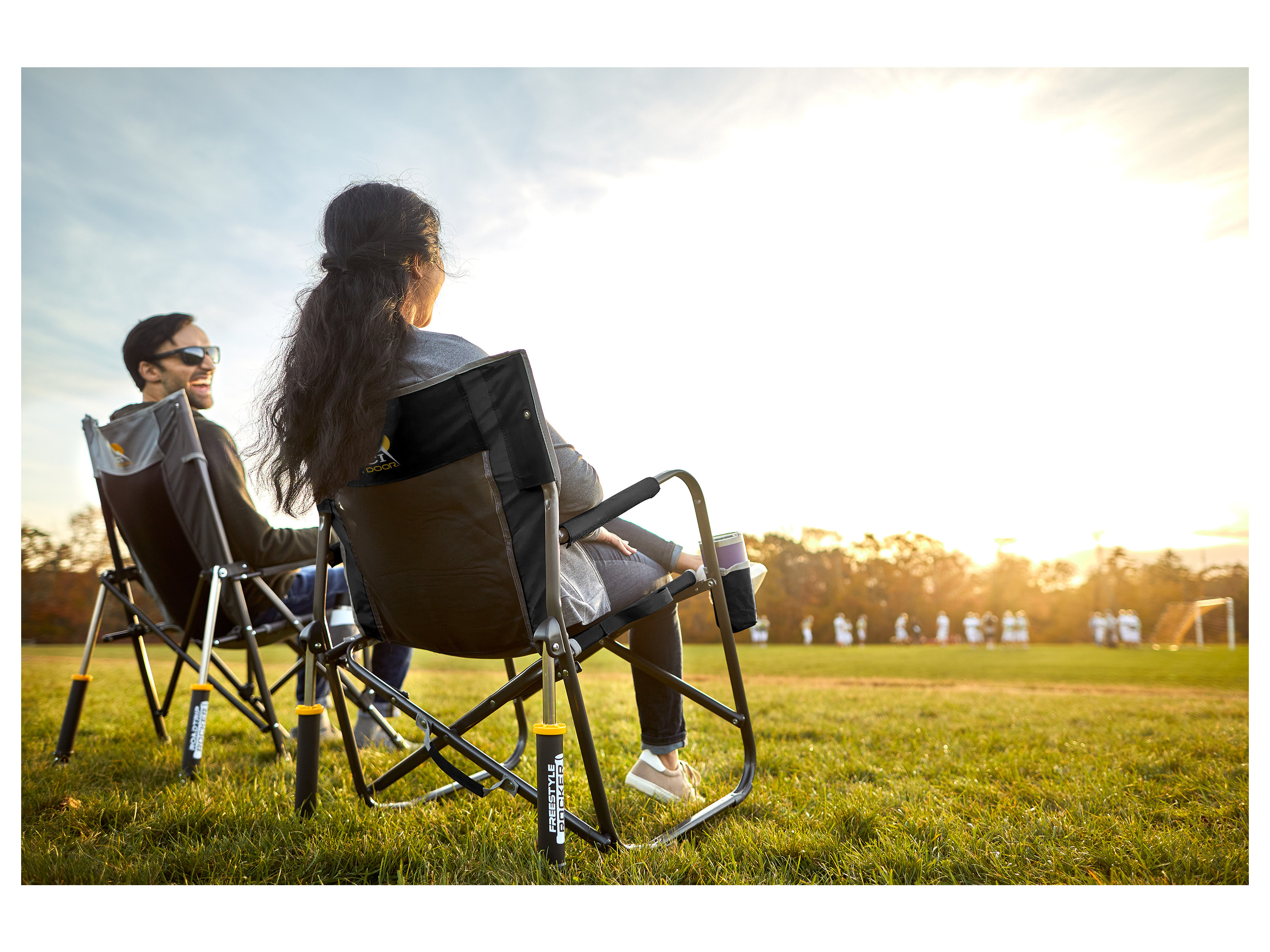 Thumbnail - GCI Freestyle Rocker™ Campingstuhl mit Schaukelfunktion (Black)