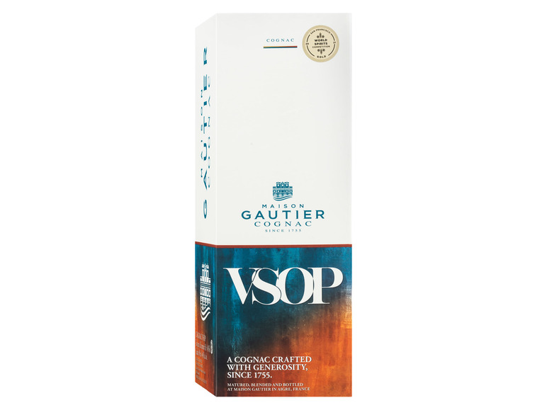 Gehe zu Vollbildansicht: Maison Gautier Cognac VSOP mit Geschenkbox 40% Vol - Bild 4