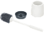 Silikon-Toilettenbürste mit Halter und Basis.
