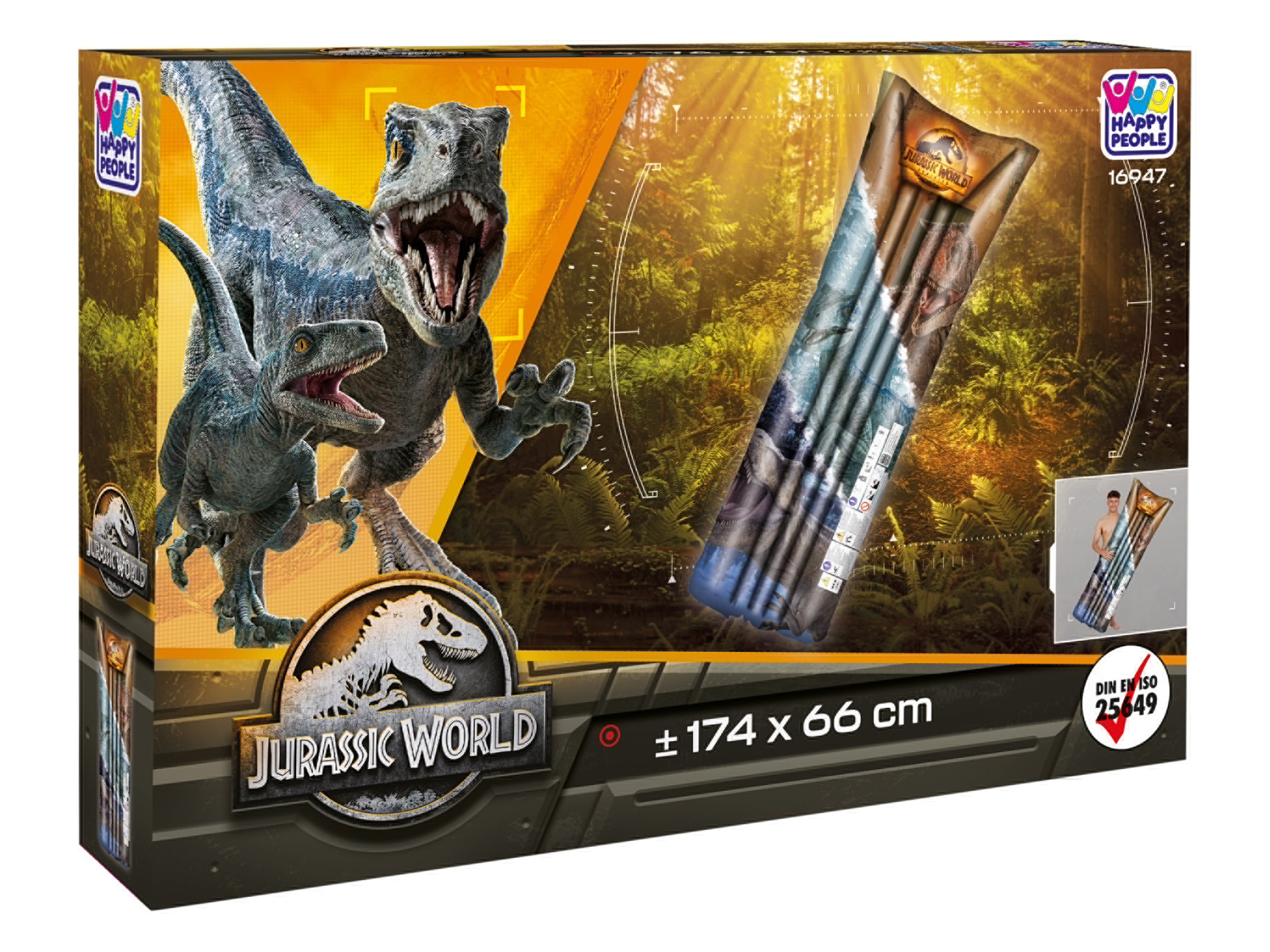 Thumbnail - Jurassic World Luftmatratze, 174 x 59 x 18 cm