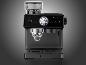 Premium-Espressomaschine SILVERCREST SEMST 1500 A1 mit integriertem Mahlwerk.