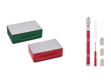 PARKSIDE® Diamant-Polierschwämme / Glasschneide-Set