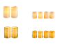 LIVARNO® LED-Echtwachskerzen mit Flackereffekt und Ausblasfunktion, in Weiß und Gold.