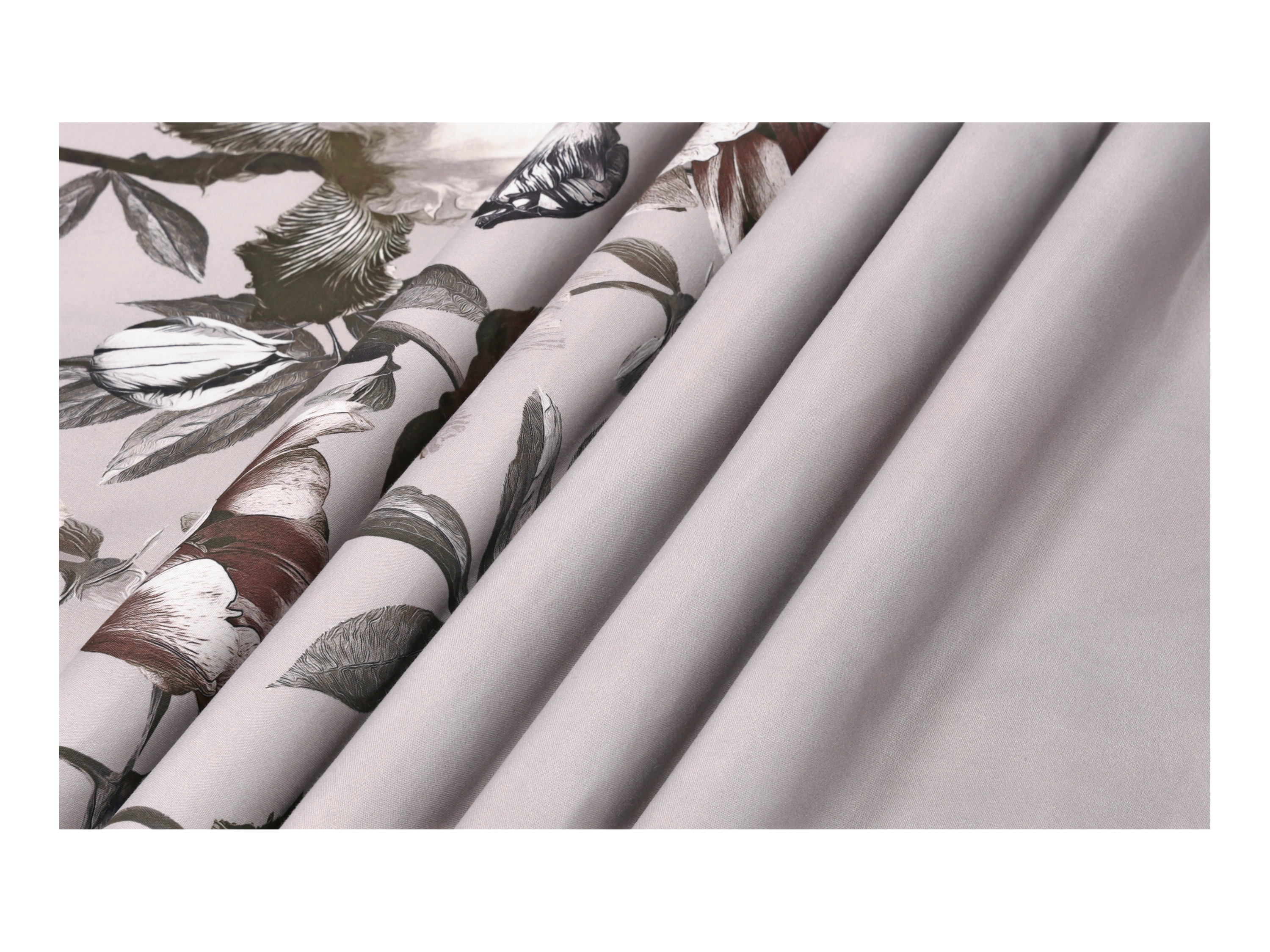 Thumbnail - LIVARNO® Bettwäsche Mikrofaser Satin, 155 x 220 cm (Blumen/beige)