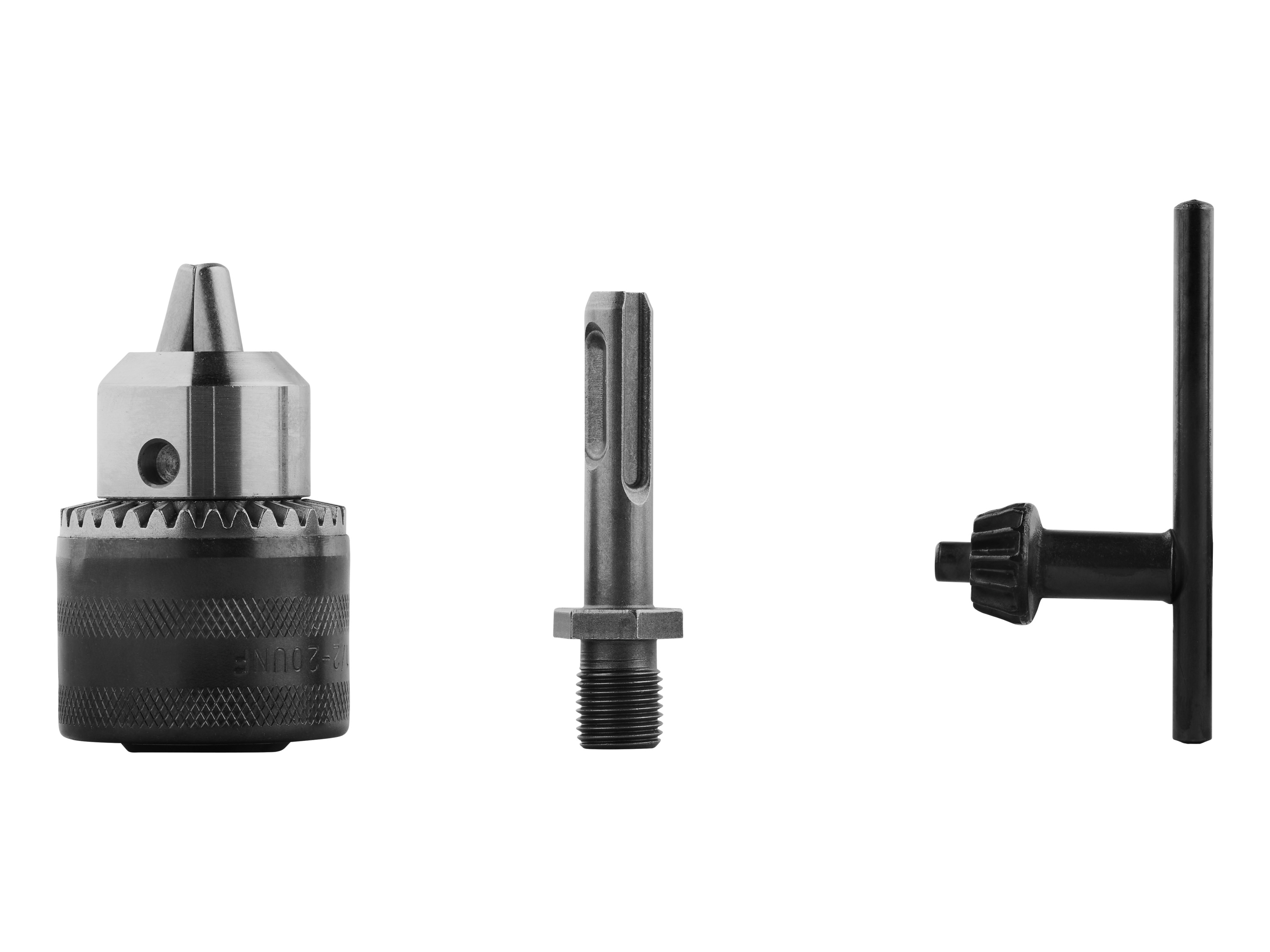 PARKSIDE® Bohrmaschinenaufsätze PBMS 5 B2 (Zahnkranzbohrfutter PZBF 1 A1)““ | 8–10 mm Winkel: 90° Inhalt: 1 Winkelbohraufsatz, 1 Zusatzgriff Winkelschraubaufsatz-Set: Ideal zum Schrauben in beengten Bereichen Zusatzgriff links oder rechts anschraubbar Geeignet für alle Bohrmaschinen und Bohrschrauber mit Zahnkranzbohrfutter oder Schnellspannbohrfutter, mit Ausnahme von Bohrhämmern und Schlagbohrmaschinen Max. Drehmoment: 13 Nm Max. Umdrehungszahl: 1200 min Montage-Sechskant: 6,3 mm Winkel: 90° Set-Inhalt: 1 Winkelschraubaufsatz, 1 Zusatzgriff, 4 Bits Länge: 25 mm – 1 PH1 / 1 PH2 / 1 PZ1 / 1 PZ2 Sägeaufsatz-Set: Bohrmaschinenaufsatz-Set zum Sägen von Holz und Weichmetall 1 Zusatzhandgriff, 5 Sägeblätter 2 x T 101 AI sauber, Hartholz, 100 mm / 2 x T 118 B einfach, Metall, 100 mm / 1 x T 144 D schnell, grob, Spanplatte, Weichholz, 100 mm Zubehör für: Holz, Weichmetall Inkl. 5 Sägeblätter 2 x T 101 AI / 2 x T 118 B / 1 x T 144 D Bohrfutter-Ratschenschlüssel: 2-in-1-Schlüssel zum schnellen Spannen und Lösen von Zahnkranzbohrfuttern 2 Köpfe mit Durchmesser 12,7 mm und 17,5 mm Ergonomischer Griff mit rutschhemmender Softgrip-Ausstattung Hebel zum Einstellen der Drehrichtung Durchmesser Ratschenschlüssel: 12,7 mm / 17,5 mm Zahnkranzbohrfutter: Zur Verwendung von Rund- und Sechskantschaftbohrern mit Bohrmaschinen mit SDS-plus-Aufnahme Inkl. Bohrfutterschlüssel Gesichert durch Schraube zur Aufnahme von Rund- und Sechskantbohrern Spannweite: 1