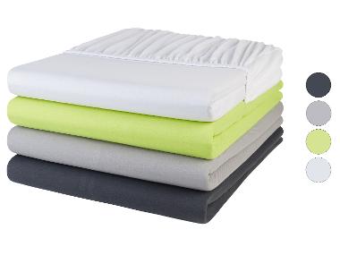 LIVARNO home Jersey-Spannbettlaken, 90-100 x 200 x 25 cm