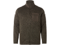 Dunkelgrüne Herrenjacke mit Reißverschluss und Brusttasche