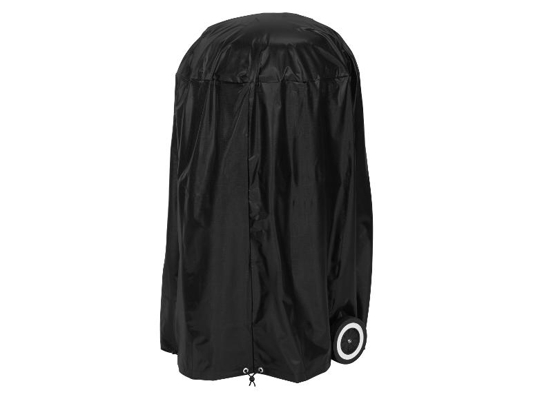 Schwarze Schutzhülle für Grill oder Terrassenheizer mit Rollen