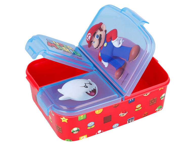 Gehe zu Vollbildansicht: Nintendo Super Mario Trinkflasche, Sandwichbox, Geschirr-Set - Bild 5