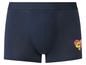 Dunkelblaue Boxershorts mit Minion-Motiv.