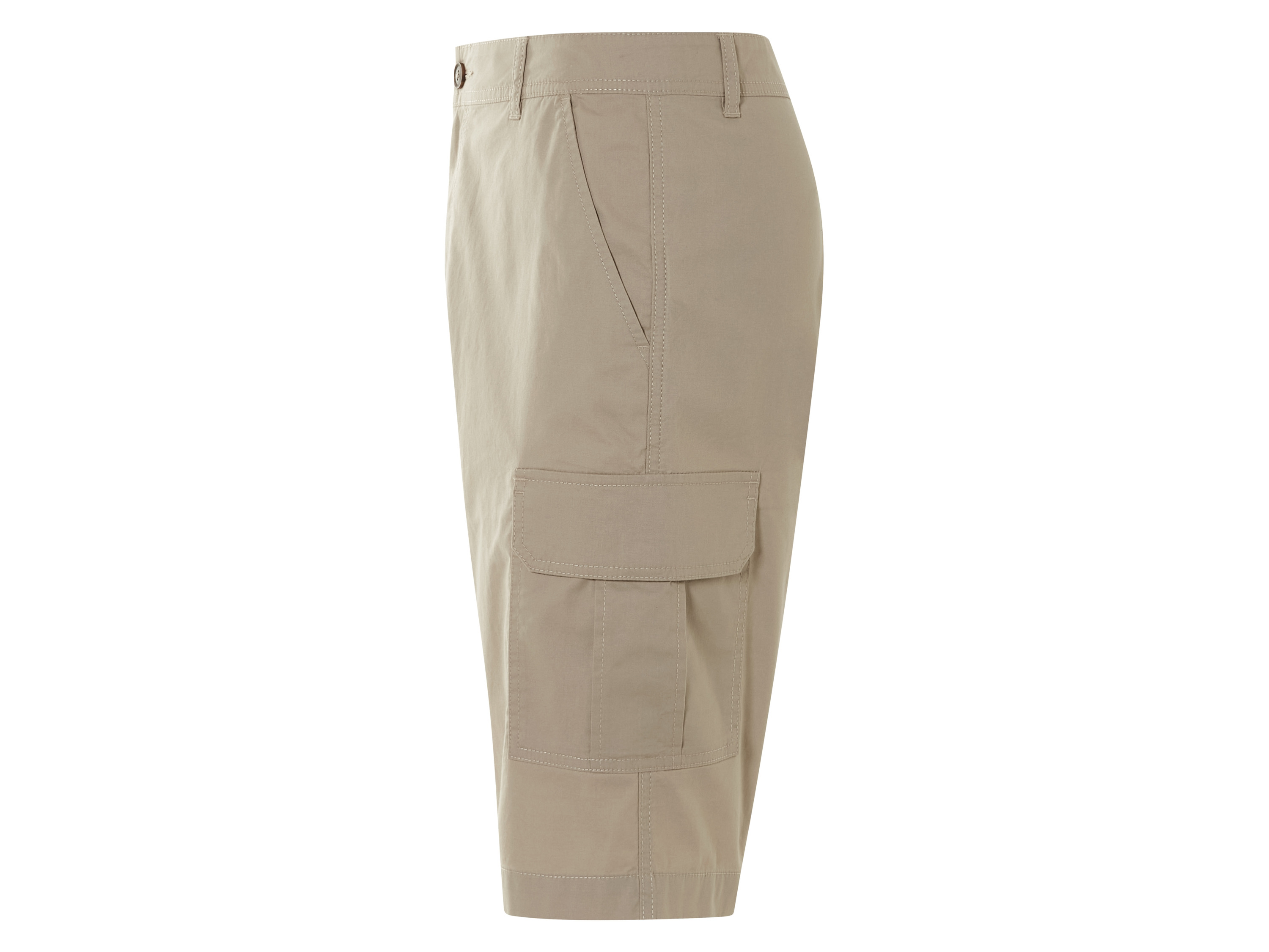 Thumbnail - LIVERGY® Herren Bermuda Cargo (Beige, 50)