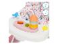 Babywalker-Aktivitätstablett mit bunten Spielsachen und Licht-/Musik-Symbolen.