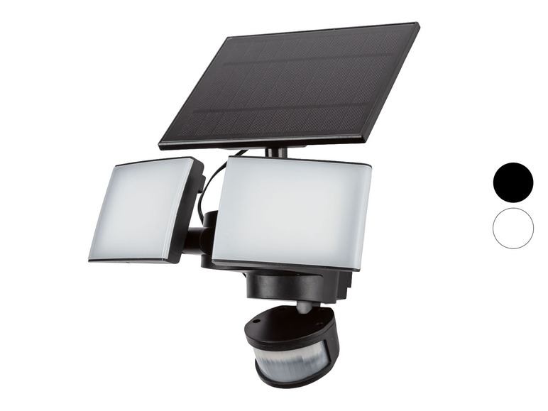 Gehe zu Vollbildansicht: LIVARNO home LED Solar-Außenstrahler, mit 2 Spots und Bewegungsmelder - Bild 1