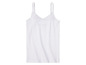 Weißes Tanktop mit Spaghettiträgern.