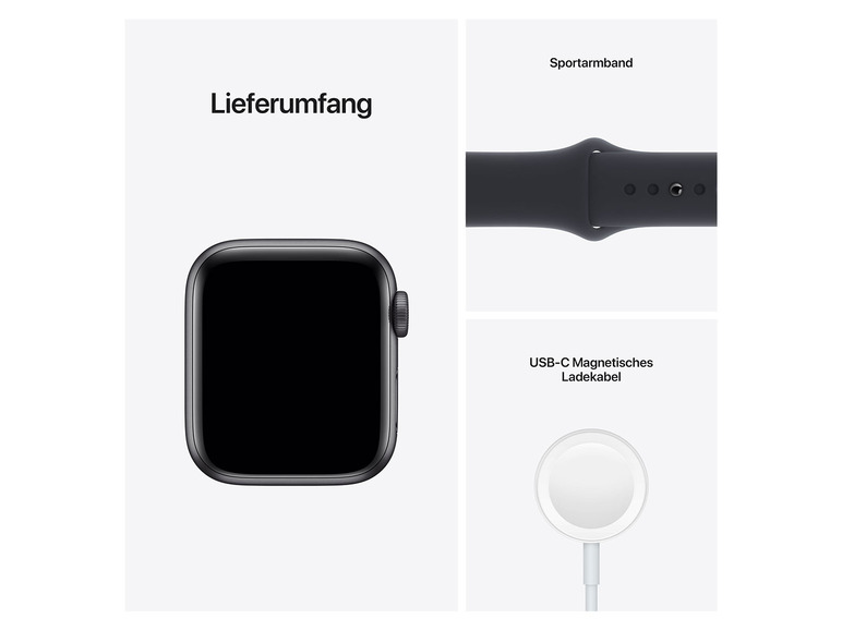 Gehe zu Vollbildansicht: Apple Watch SE 40 mm, Aluminiumgehäuse space grau - Bild 6