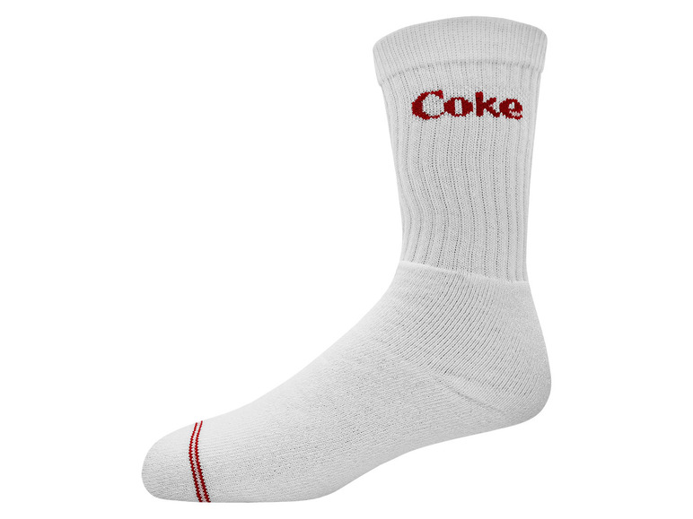 Gehe zu Vollbildansicht: Coca Cola Herren Tennis-Socken, 3 Paar, mit hohem Baumwollanteil - Bild 6
