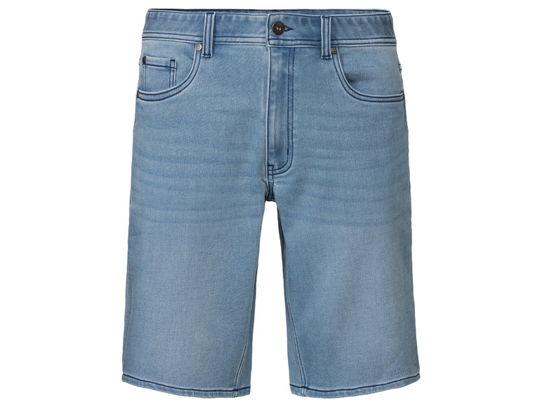 Blaue Jeans-Shorts für Herren.