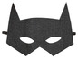 Eine schwarze Batman-Maske für Kinder.