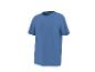 Blaues kurzärmeliges Herren-Basic-T-Shirt