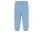 Hellblaue Strickhose für Babys.