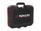 Schwarzer und roter Werkzeugkoffer mit dem Text „PARKSIDE PERFORMANCE“.