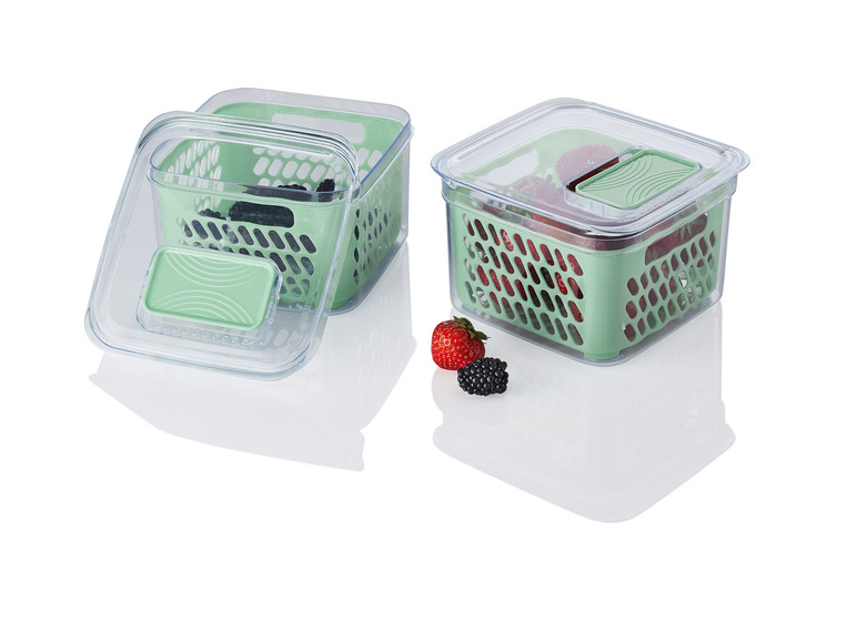 Gehe zu Vollbildansicht: ERNESTO® Kühlschrankaufbewahrung Frischebox, mit Frischeventil - Bild 5