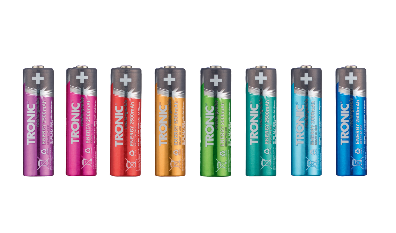 TRONIC® Akku Ni-MH Ready 2 Use Color 8tlg. (AA)""