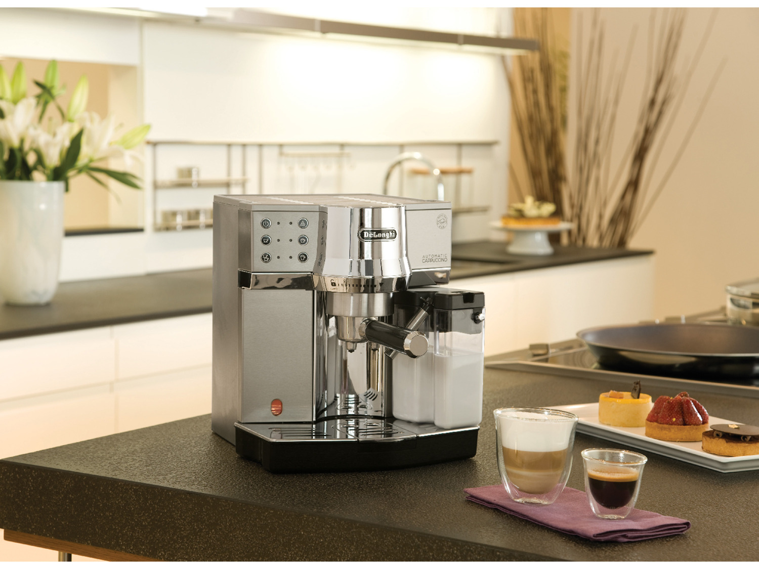 … »EC850.M«, Espresso-Kaffeemaschine Edelstahl Delonghi