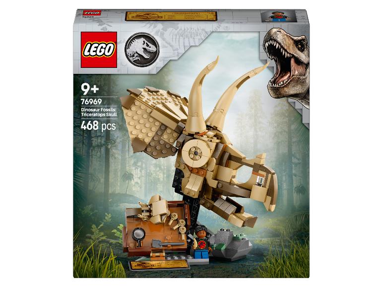 LEGO Jurassic World Triceratops Schädel Dinosaurier-Fossil Bausatz