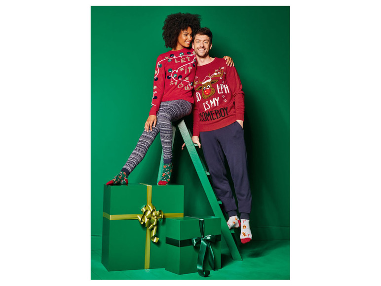 Gehe zu Vollbildansicht: esmara Damen Socken Weihnachten, 3 Paar, mit Baumwolle - Bild 16