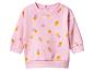 Rosa Baby-Sweatshirt mit bunten Punkten