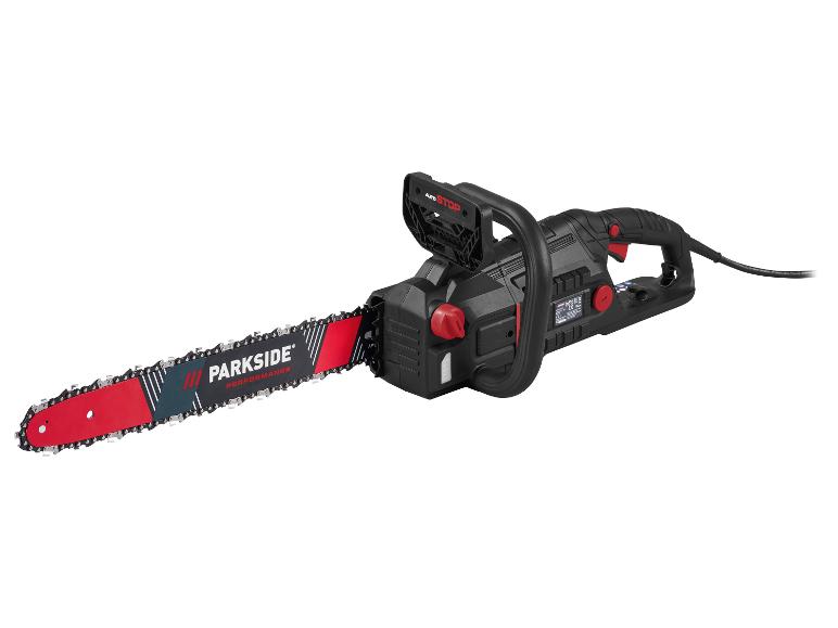 Parkside Performance Elektro-Kettensäge in Schwarz und Rot