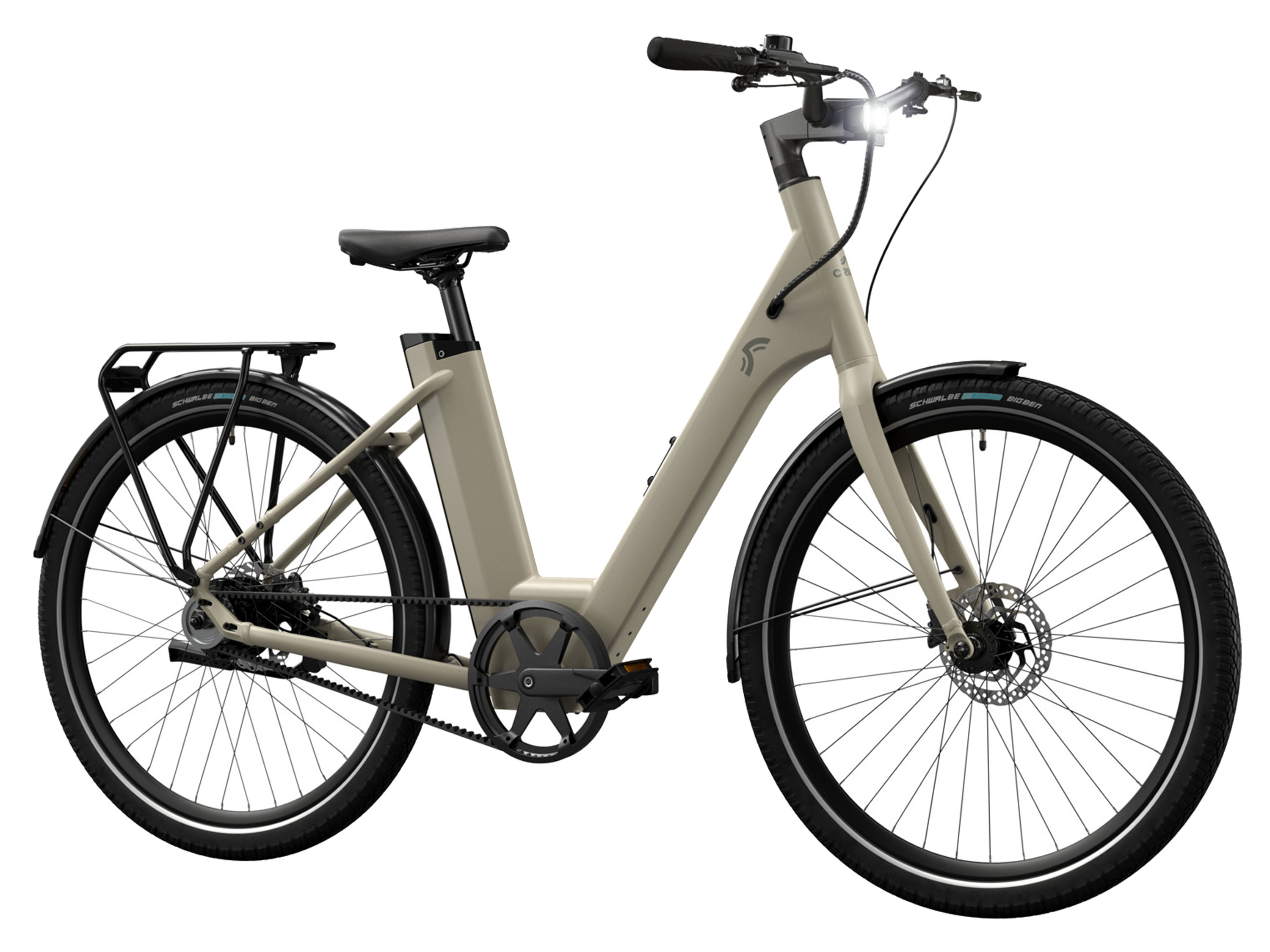 Thumbnail - CRIVIT Urban E-Bike Y.3 Belt Drive (Desert Beige)