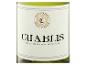 Etikett einer Weißweinflasche mit „Chablis“ und „Appellation d'Origine Protégée“ Text