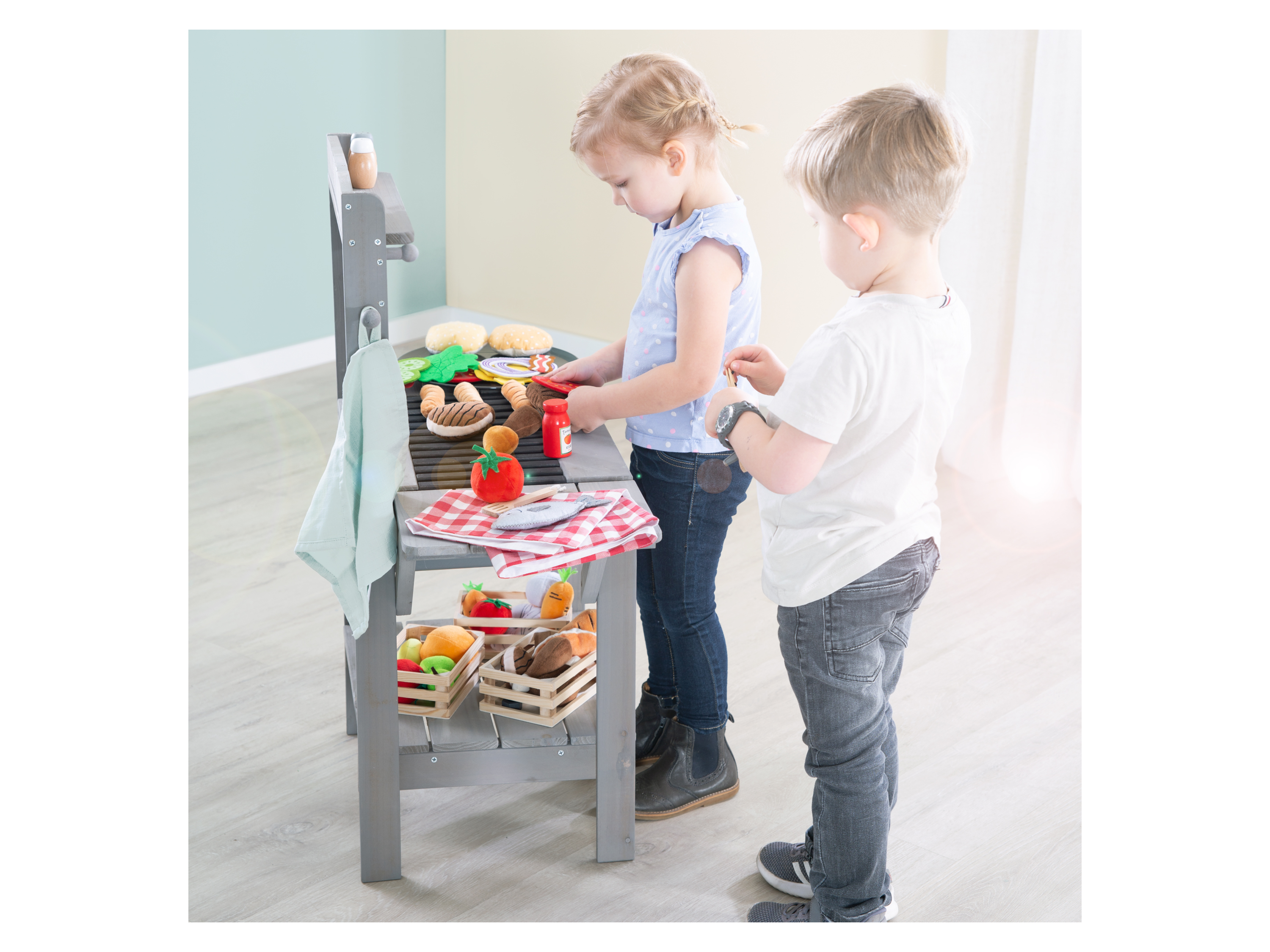 Thumbnail - roba Matschküche »BBQ«, aus wetterfestem, robustem Massivholz""